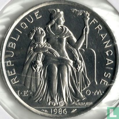 French Polynesia 5 francs 1986 - Image 1