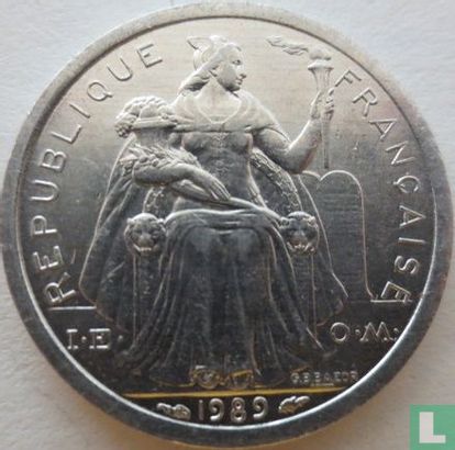 Frans-Polynesië 1 franc 1989 - Afbeelding 1