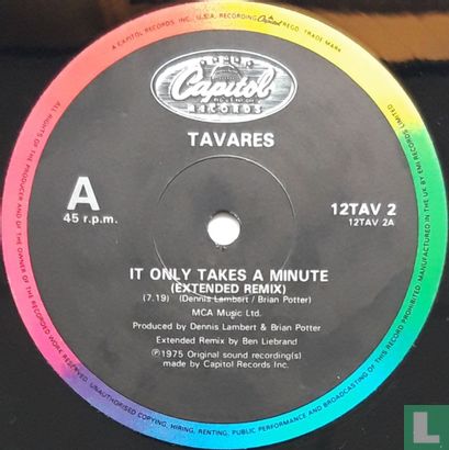 It Only Takes a Minute (Special 12" Remix) - Afbeelding 3