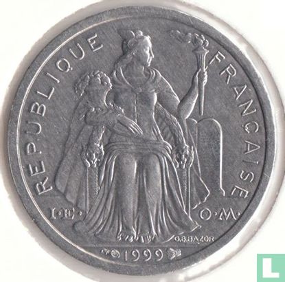 French Polynesia 1 franc 1999 - Image 1
