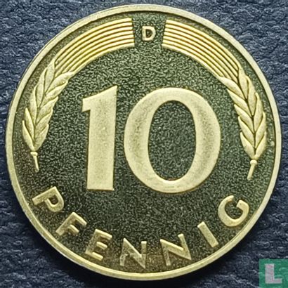 Duitsland 10 pfennig 1986 (PROOF - D) - Afbeelding 2