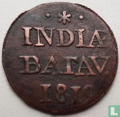 Indes néerlandaises 1 duit 1819 - Image 1