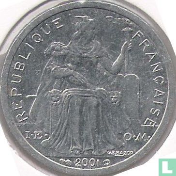 Frans-Polynesië 1 franc 2001 - Afbeelding 1