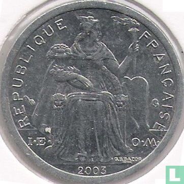 Polynésie française 1 franc 2003 - Image 1