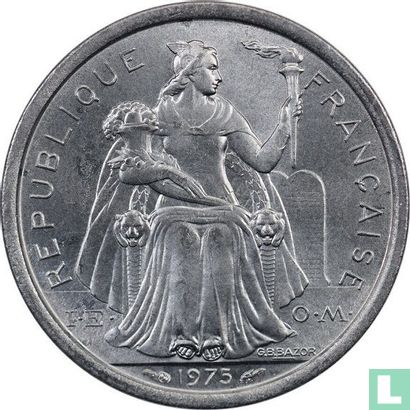 French Polynesia 1 franc 1975 - Image 1