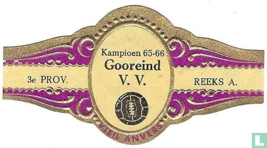 Kampioen 65-66 Gooreind V.V. Vieil Anvers - 3e PROV. - REEKS A. - Afbeelding 1