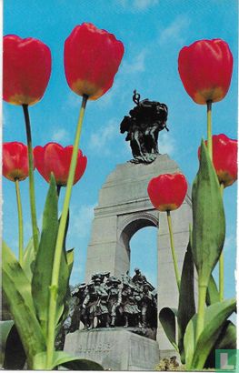 Tulips and Canada War Mémorial - Afbeelding 1
