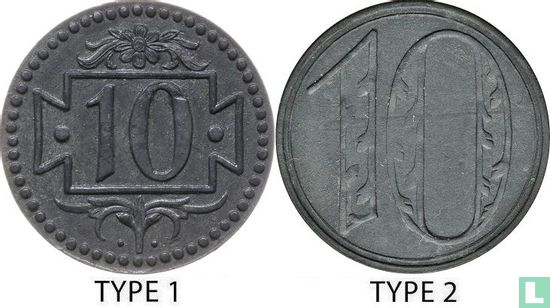 Danzig 10 pfennig 1920 (type 1) - Afbeelding 3