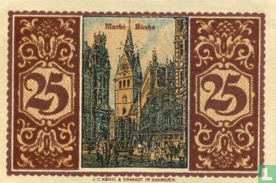 Hannover, Handelskammer - 25 Pfennig (K) 1921 - Afbeelding 2