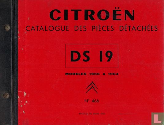 Catalogue des pièces détachées DS 19 - Image 1