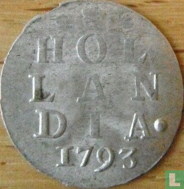 Holland 2 stuiver 1793 - Afbeelding 1