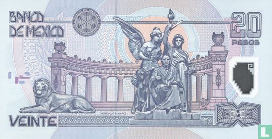 Mexique 20 pesos 2005 - Image 2