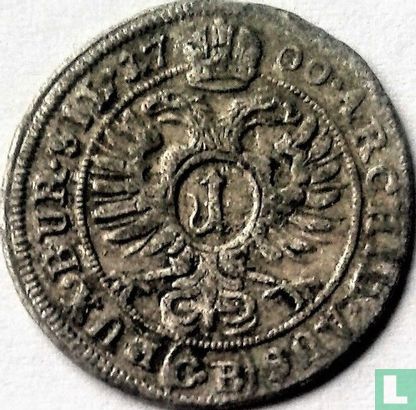Silezië 1 kreuzer 1700 (Brieg) - Afbeelding 1