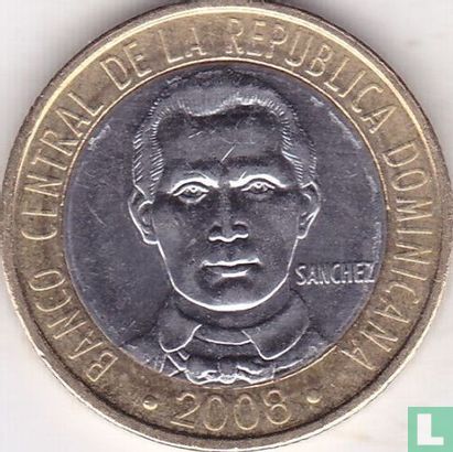 Dominikanische Republik 5 Peso 2008 (Typ 1) - Bild 2