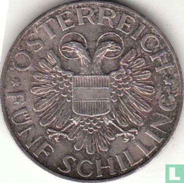 Österreich 5 Schilling 1934 - Bild 2