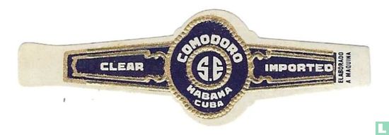 Comodoro S.E Habana Cuba - Clear - Imported - Elaborado a Maquina - Afbeelding 1