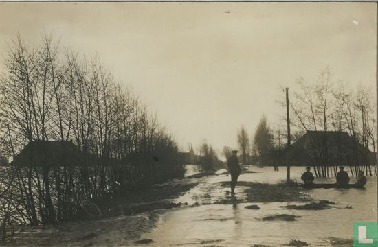 Overstroming 1916 nabij Wolvega. - Afbeelding 1