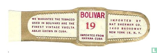 Bolivar 19 Imported from Havana Cuba - Afbeelding 1