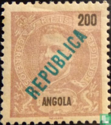 King Carlos I with local overprint  