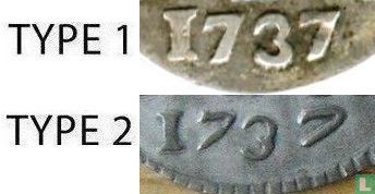 Hollande 2 stuiver 1737 (argent - type 1) - Image 3