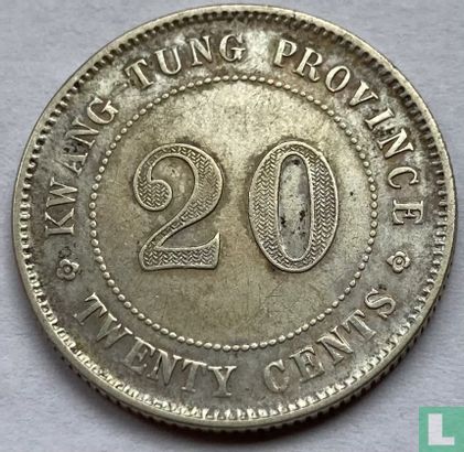 Kwangtung 20 cents 1919 (année 8) - Image 2