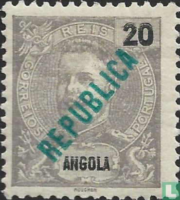 King Carlos I with local overprint 