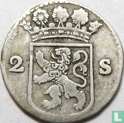Holland 2 stuiver 1729 (zilver) - Afbeelding 2