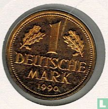 Allemagne 1 mark 1990 (Numisbrief) - Image 2