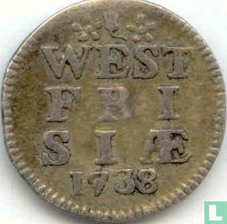 Frise occidentale 1 stuiver 1738 (argent) - Image 1