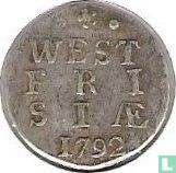 West-Friesland 2 stuiver 1792 - Afbeelding 1