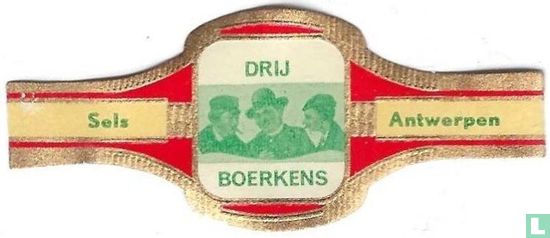 Drij Boerkens [groene afbeelding op witte spiegel] (1965) - Drij ...