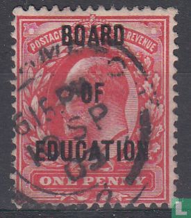 Edward, with overprint "Board of Education" 