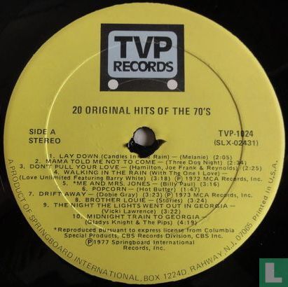 20 Original Hits of the 70's - Image 3