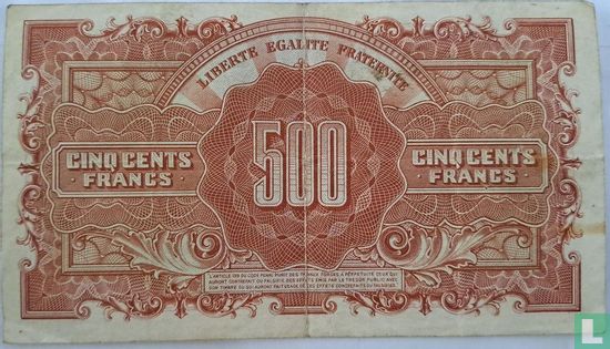 Frankrijk 500 Francs  - Afbeelding 2