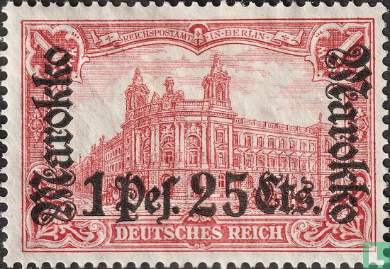 Duitse postzegels met opdruk