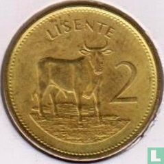 Lesotho 2 lisente 1992 (laiton) - Image 2
