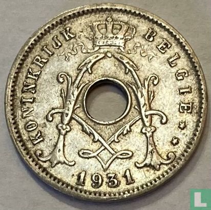Belgique 5 centimes 1931 (type 2 - fauté) - Image 1