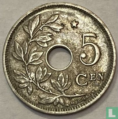 Belgien 5 Centime 1931 (Typ 2 - Prägefehler) - Bild 2