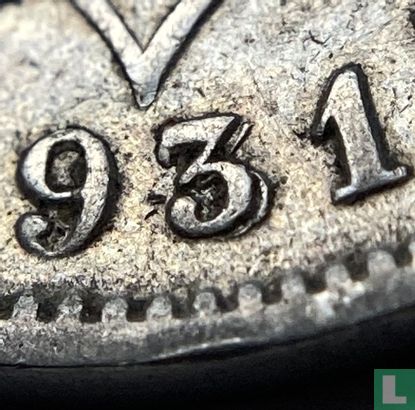 Belgique 5 centimes 1931 (type 2 - fauté) - Image 3