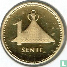 Lesotho 1 sente 1980 (BE) - Image 2