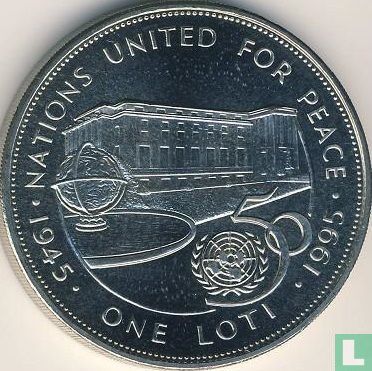 Lesotho 1 loti 1995 "50th anniversary of the United Nations" - Image 1