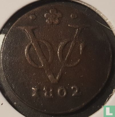 VOC 1 duit 1802 (Holland - roos) - Afbeelding 1