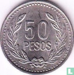 Colombia 50 pesos 2008 (copper-nickel-zinc) - Image 2