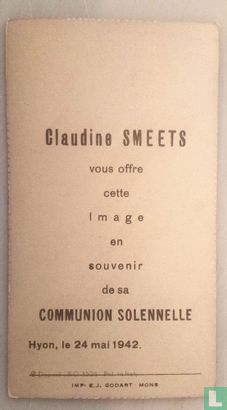 Claudine Smeets le 24 mai 1942. - Afbeelding 2