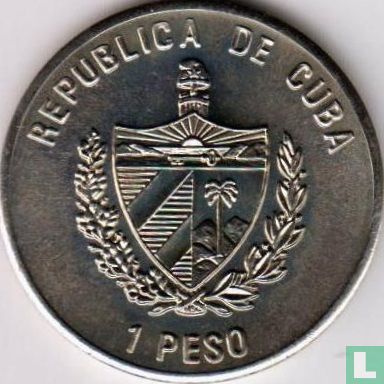 Cuba 1 peso 1995 (type 2) "Pirates of the Caribbean Sea - Blackbeard" - Afbeelding 2