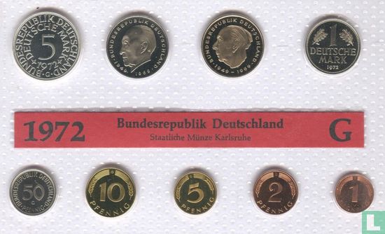Duitsland jaarset 1972 (G) - Afbeelding 1