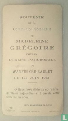 Madeleine Grègoire  le 1er juin 1941. - Image 2
