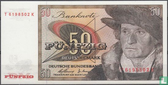 Bundesbank 50 D-Mark, 1960 - Image 1