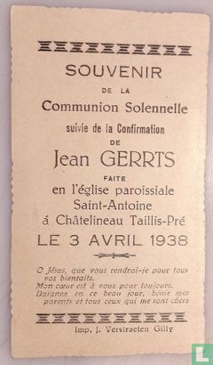 Jean Gerrts le 3 avril 1938 - Image 2