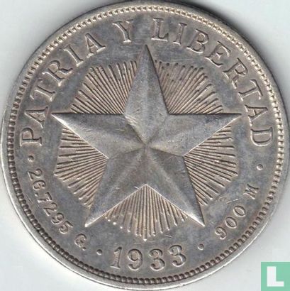 Cuba 1 peso 1933 - Afbeelding 1